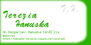 terezia hanuska business card